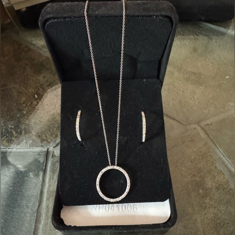 Sterling Silver Necklace and Earring Set